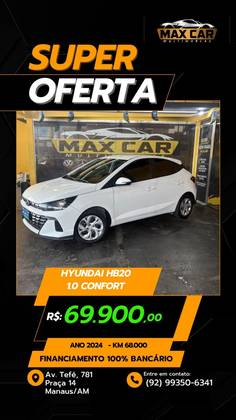 HYUNDAI HB20 1.0 12V FLEX COMFORT MANUAL